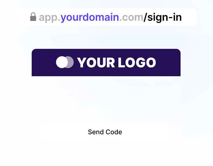 Branded login page