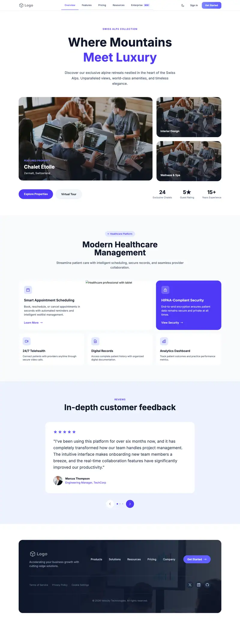 Data Analysis Firm website template preview