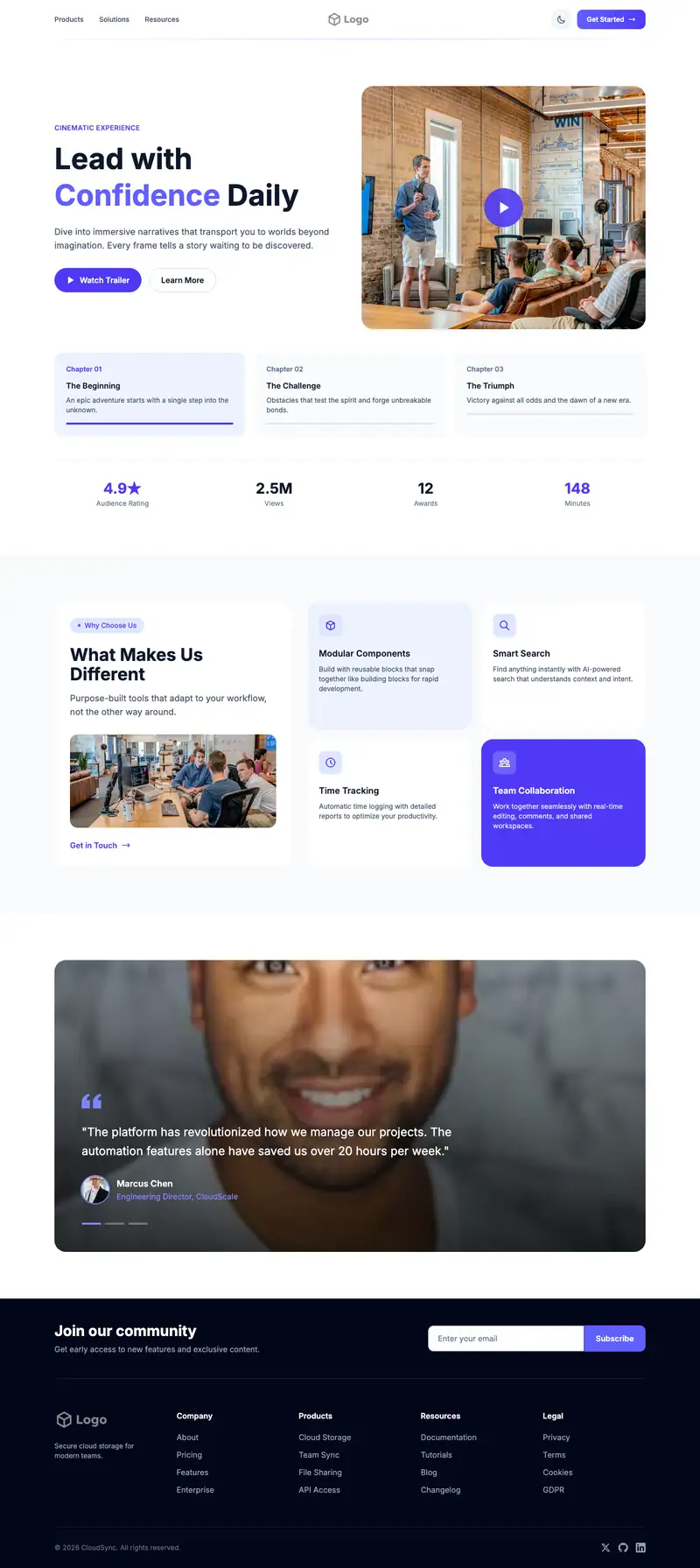 Executive Coaching website template preview