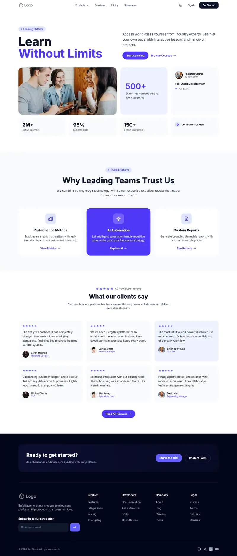 Recruitment Agency website template preview