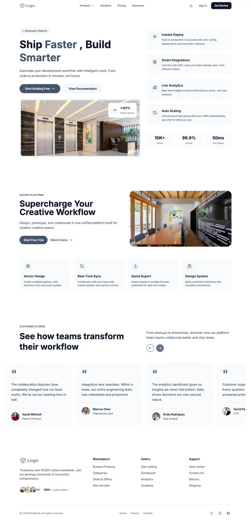 Drywall Contractor website template preview