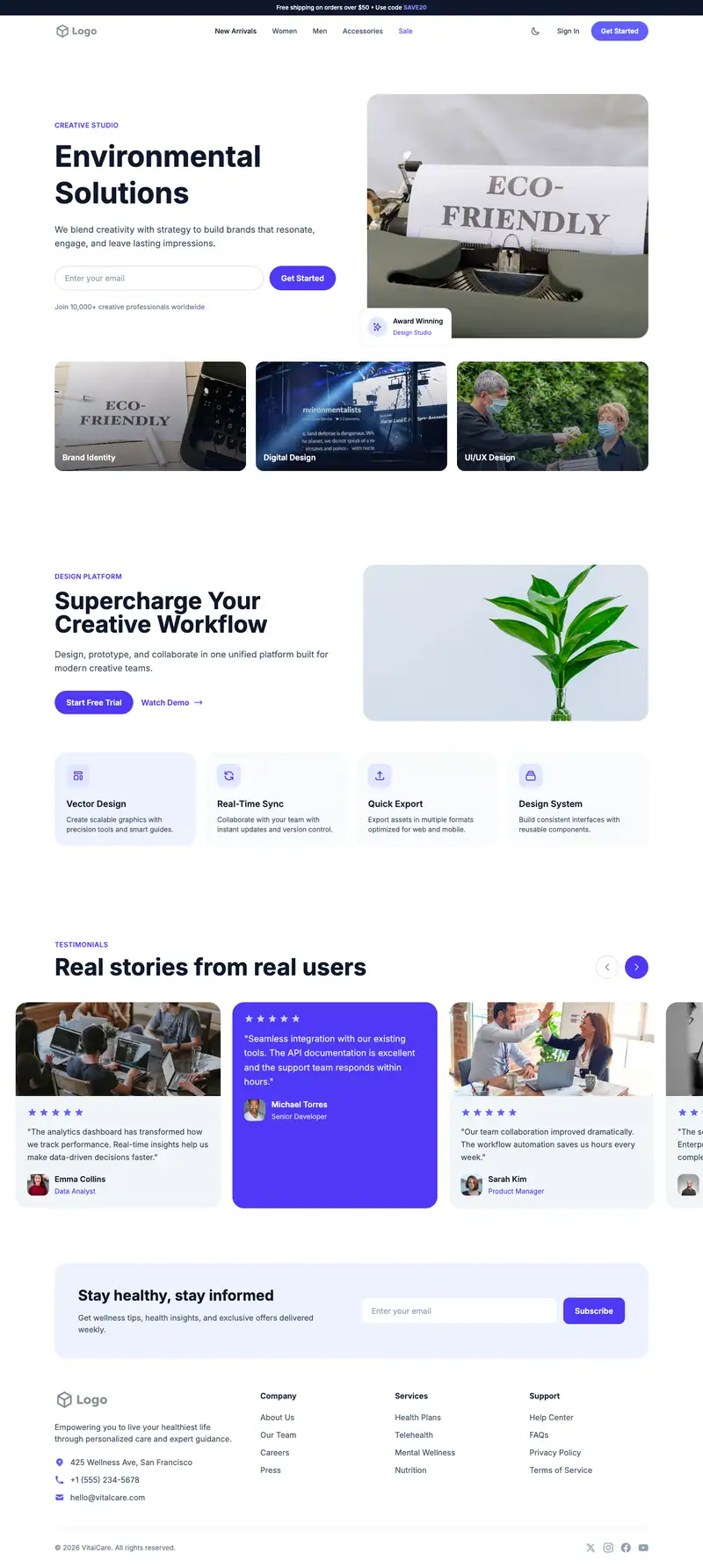Environmental Remediation website template preview