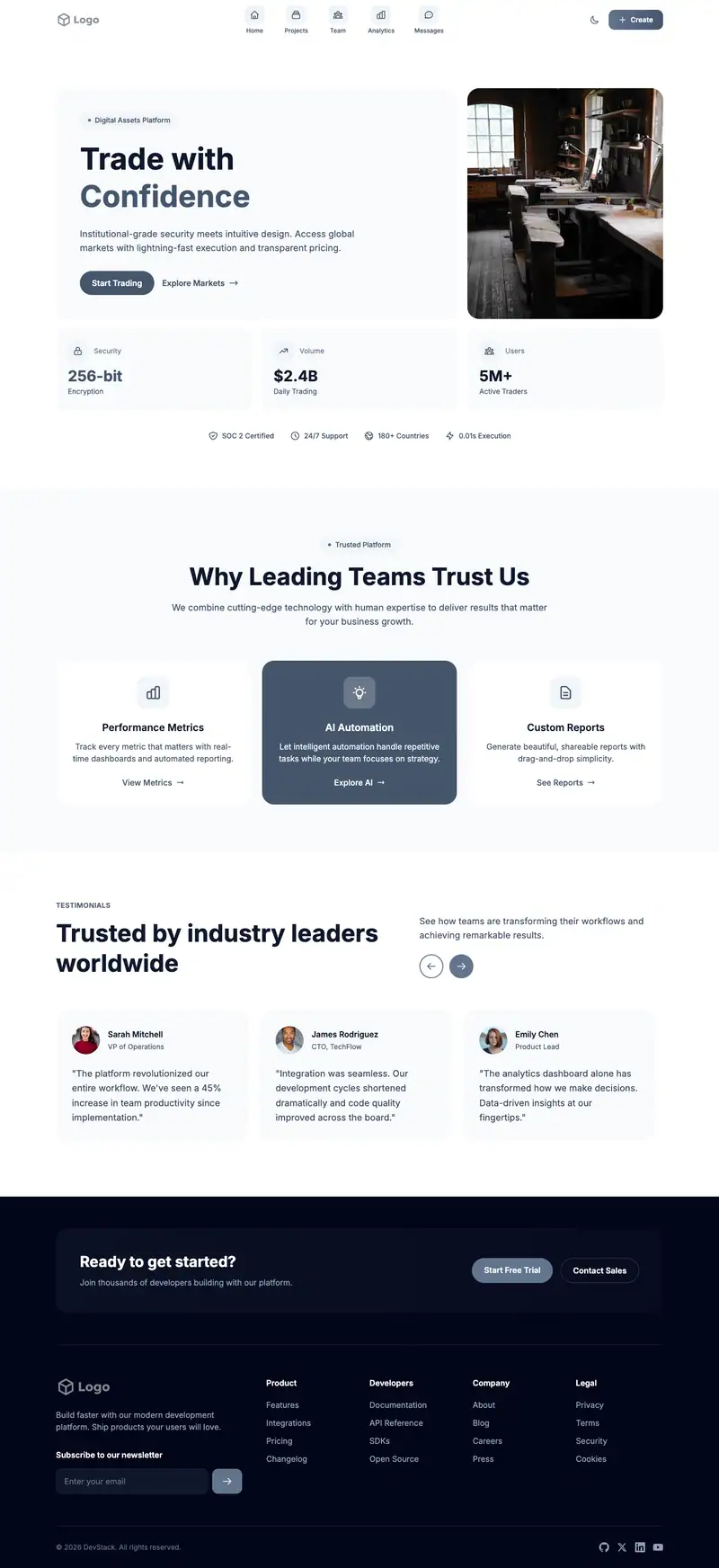 Historic Restoration website template preview