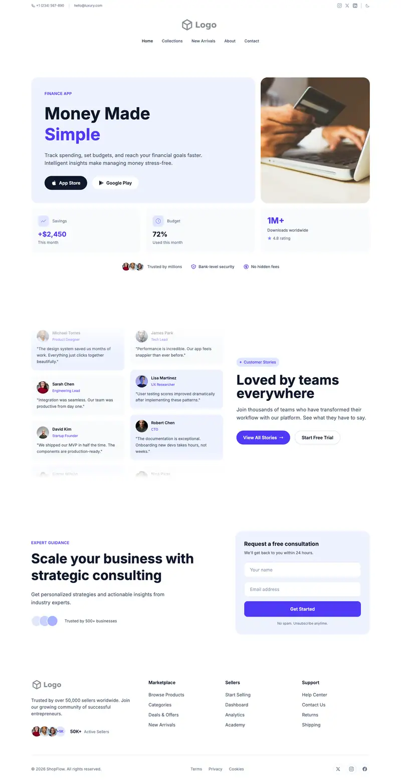 CBD Products Store website template preview