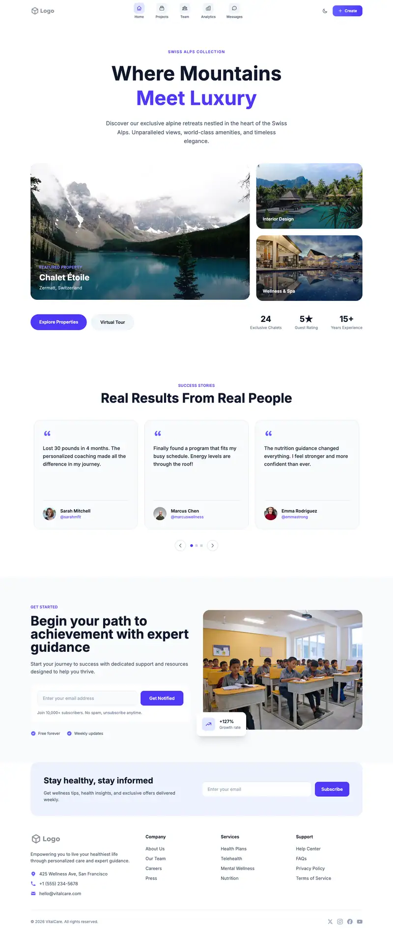 Esl School website template preview