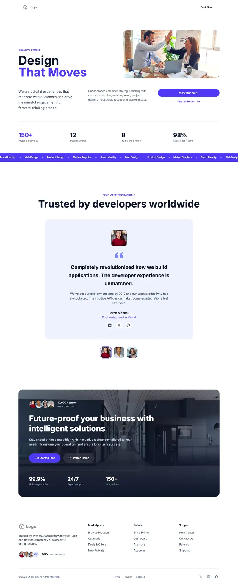 Trade Vocational School website template preview