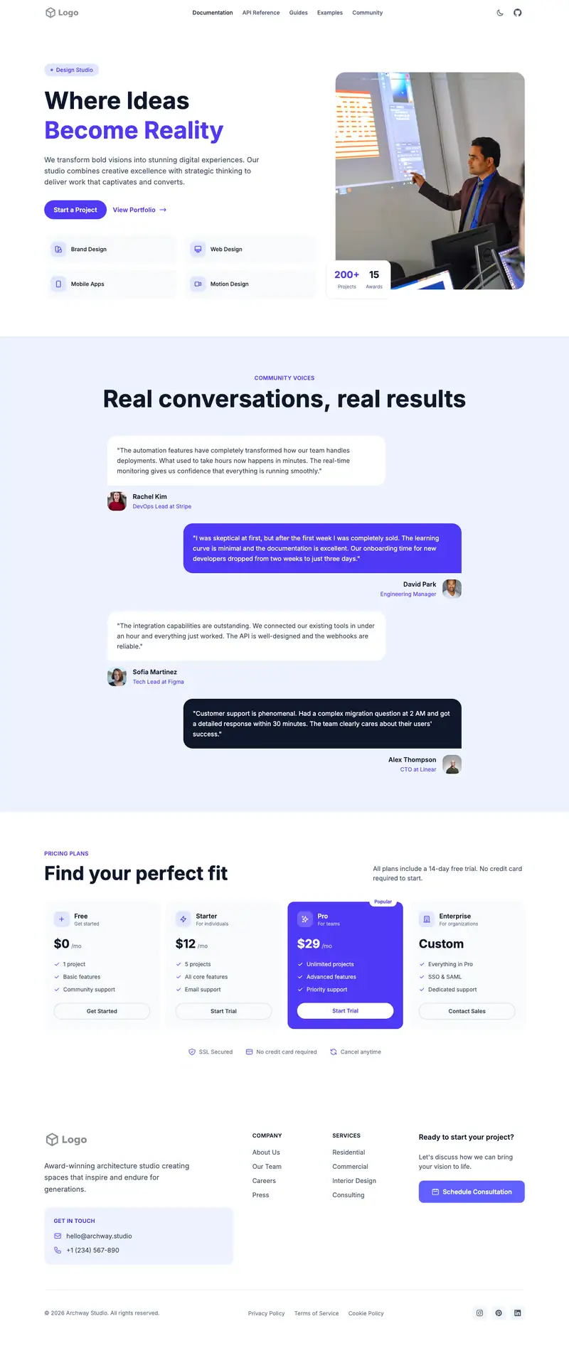 Cdl Training website template preview