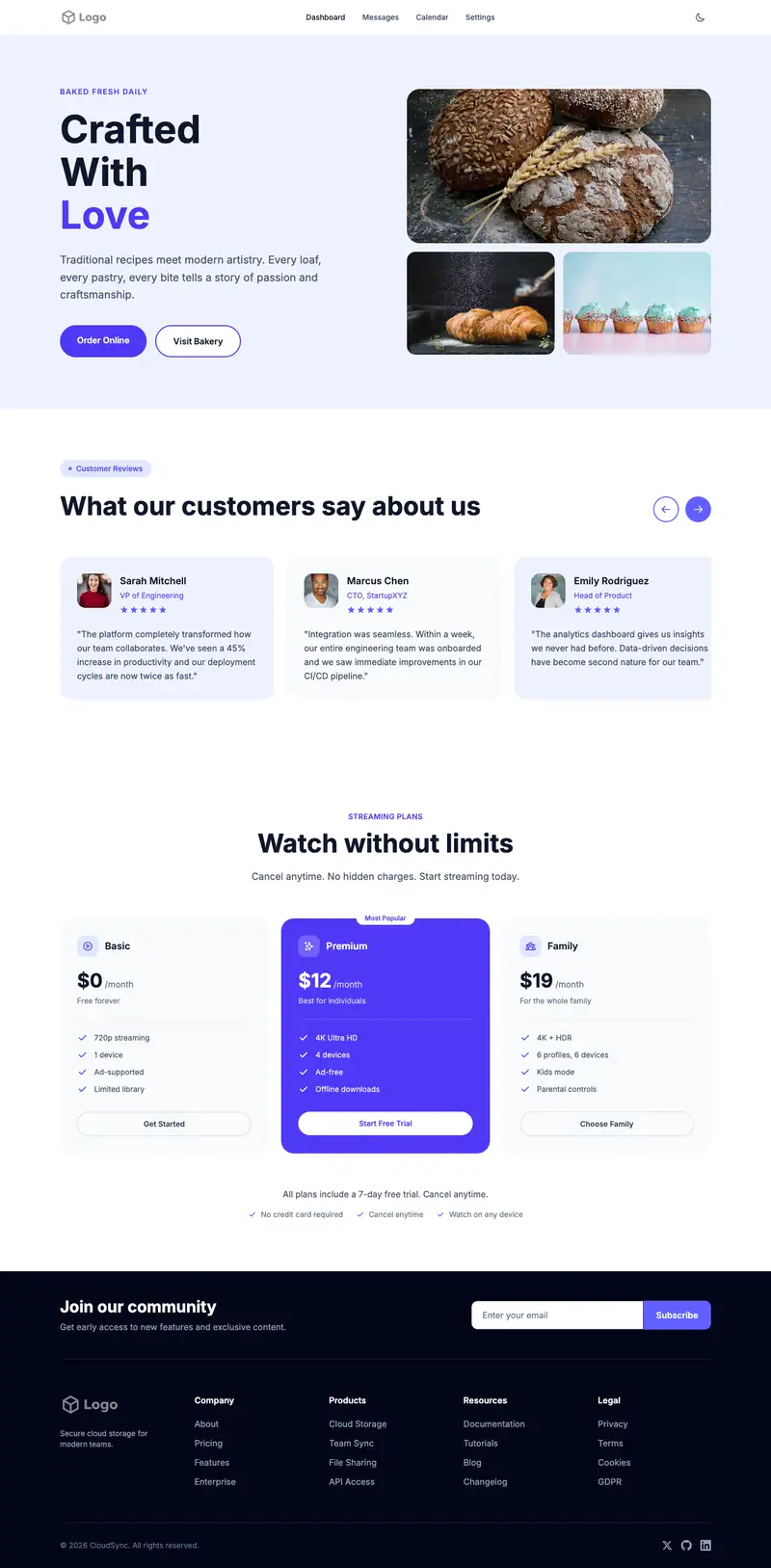 Karate Dojo website template preview