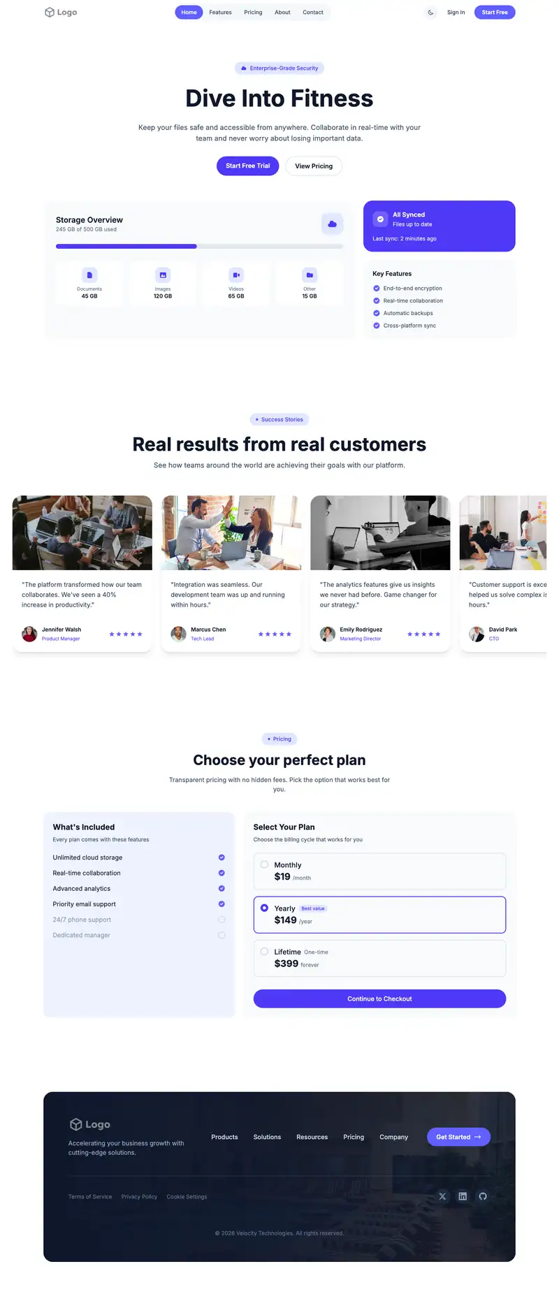 Swimming Pool Aquatics website template preview