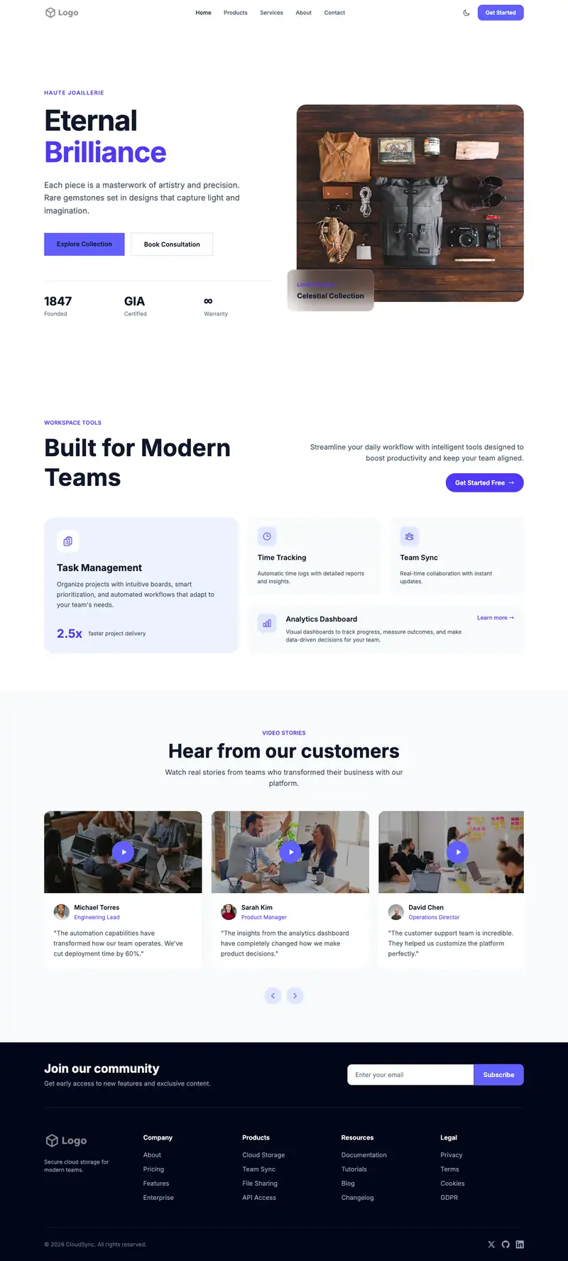Adventure Outfitter website template preview