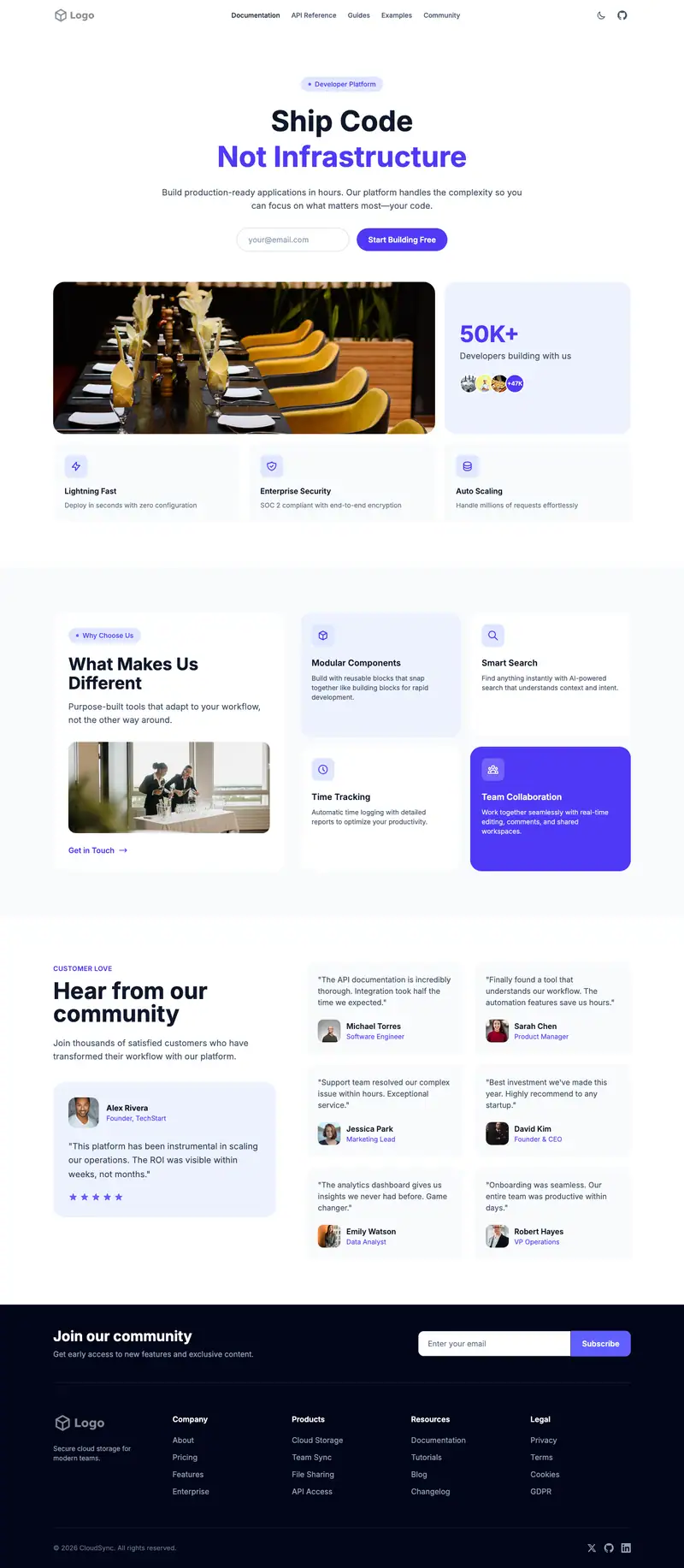 Corporate Catering website template preview