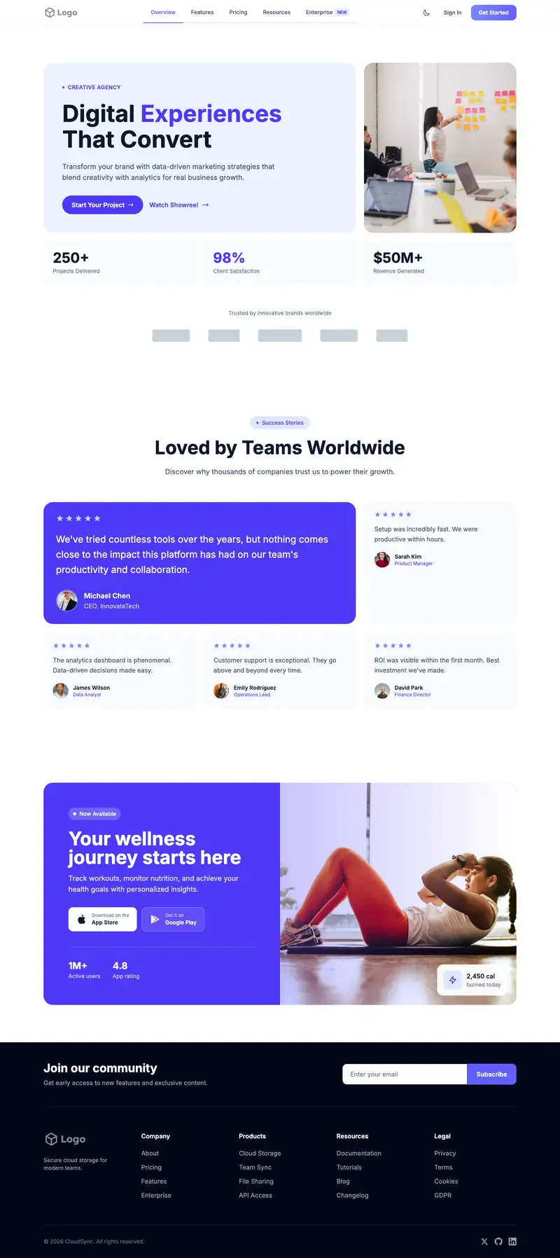 Butcher Shop website template preview