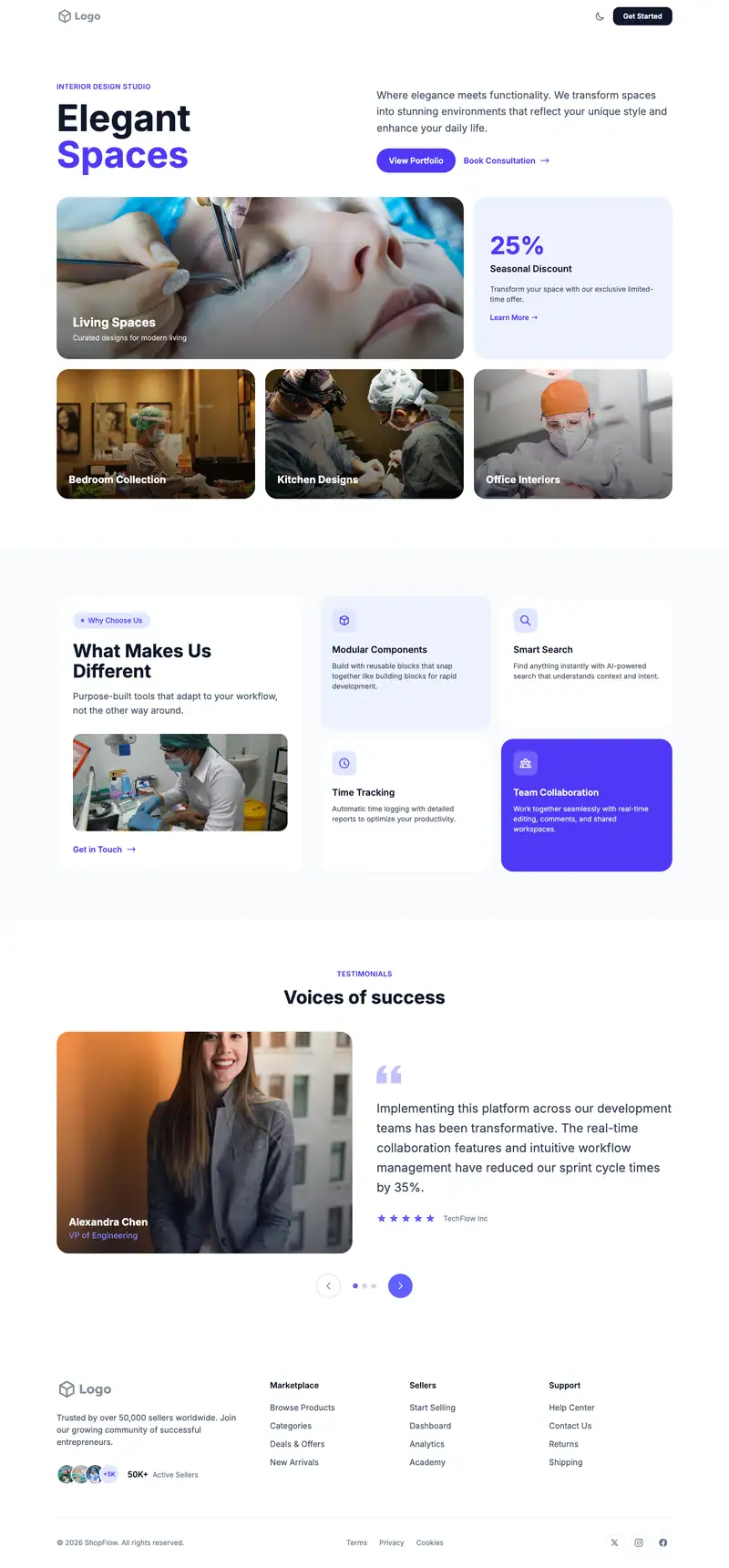 Cosmetic Surgery website template preview