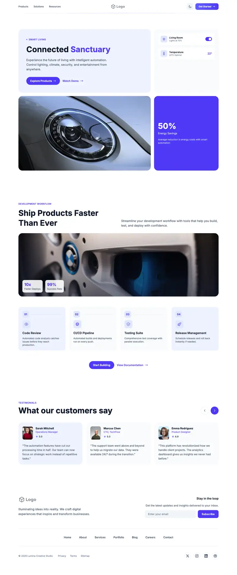 Eye Doctor website template preview