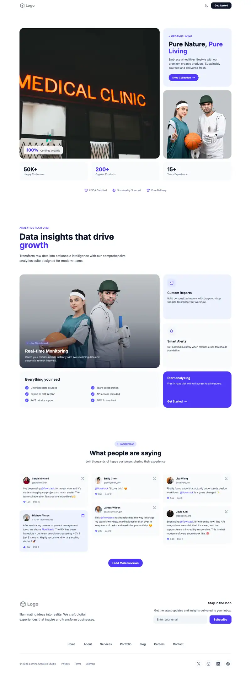 Sports Medicine website template preview