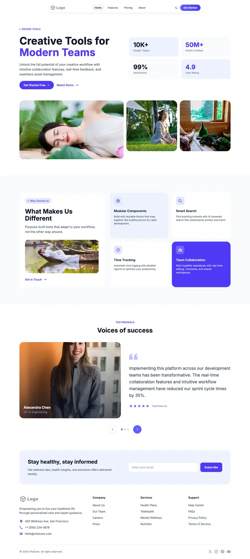 Naturopathic Doctor website template preview