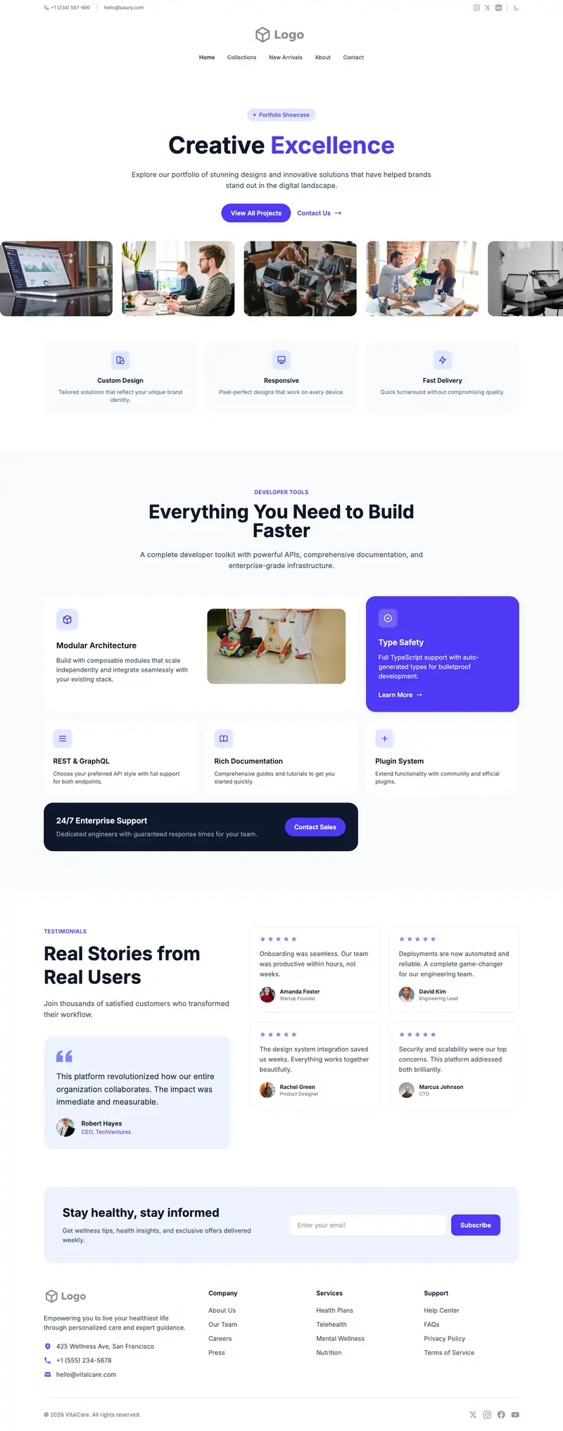 Day Spa website template preview