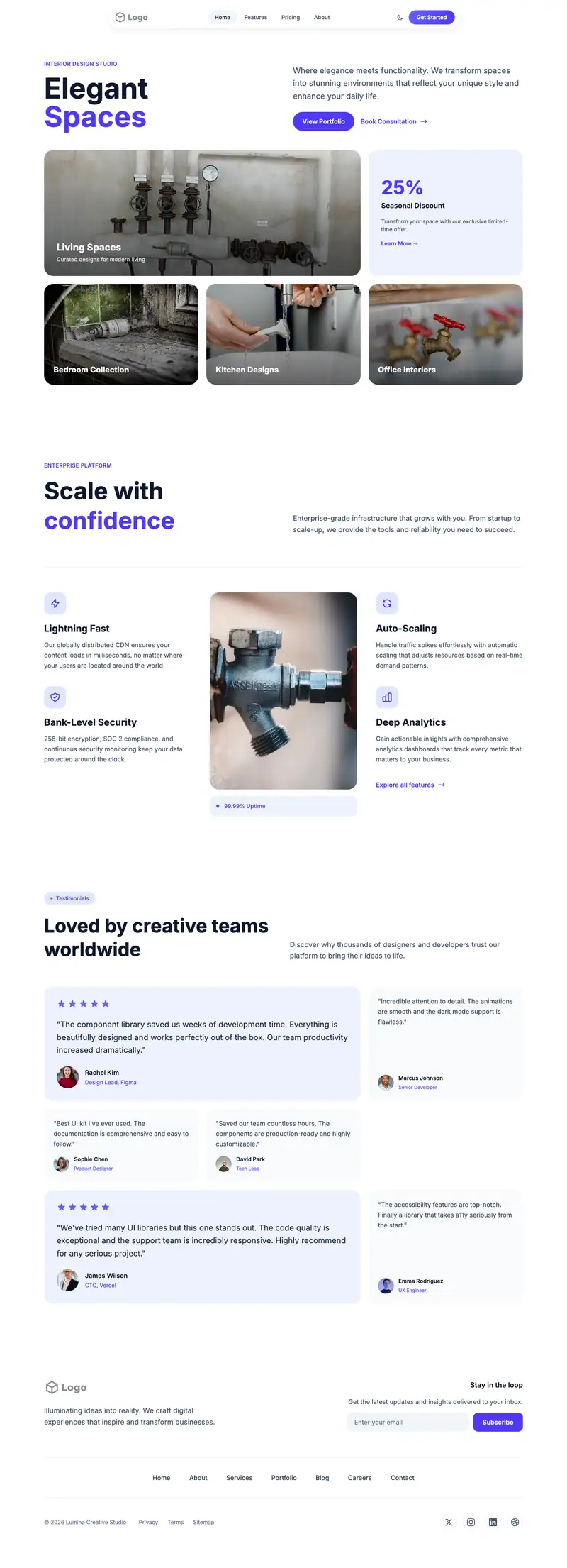 Emergency Plumber website template preview