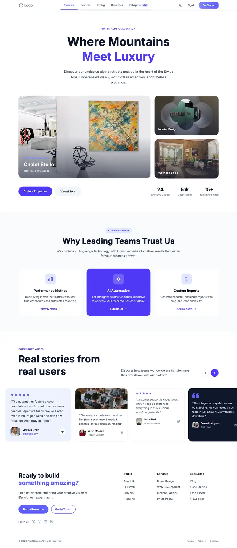 Interior Painting website template preview
