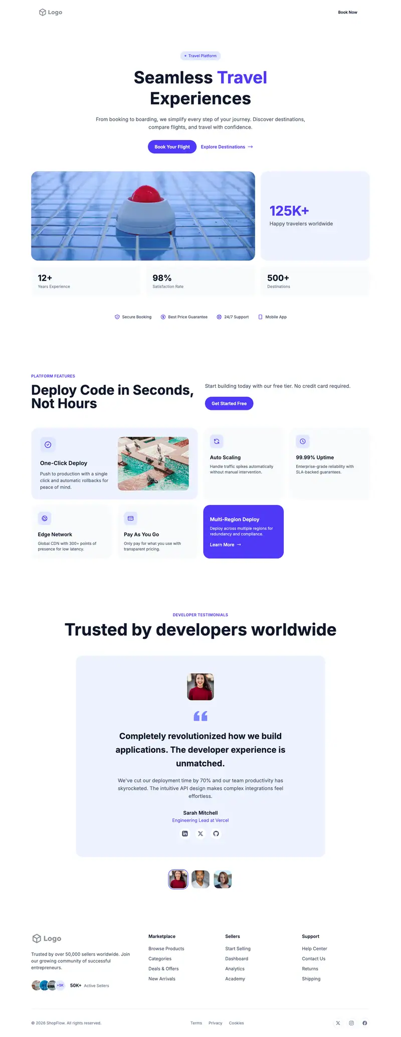 Pool Maintenance website template preview