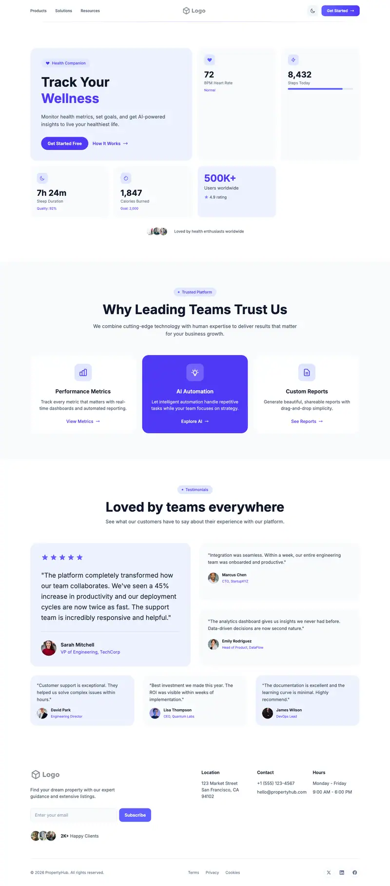 House Cleaning website template preview