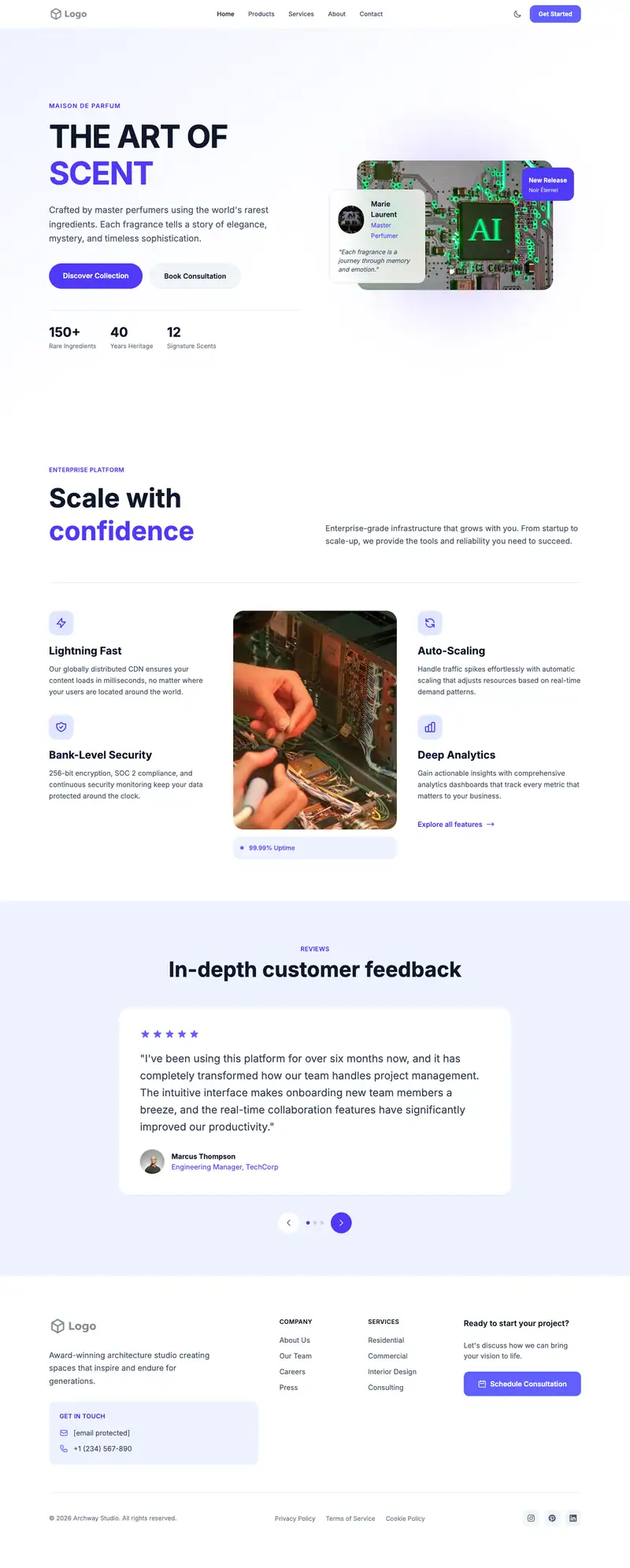 Appliance Repair website template preview