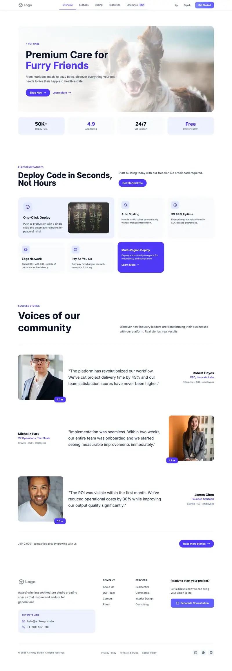 Dumpster Rental website template preview