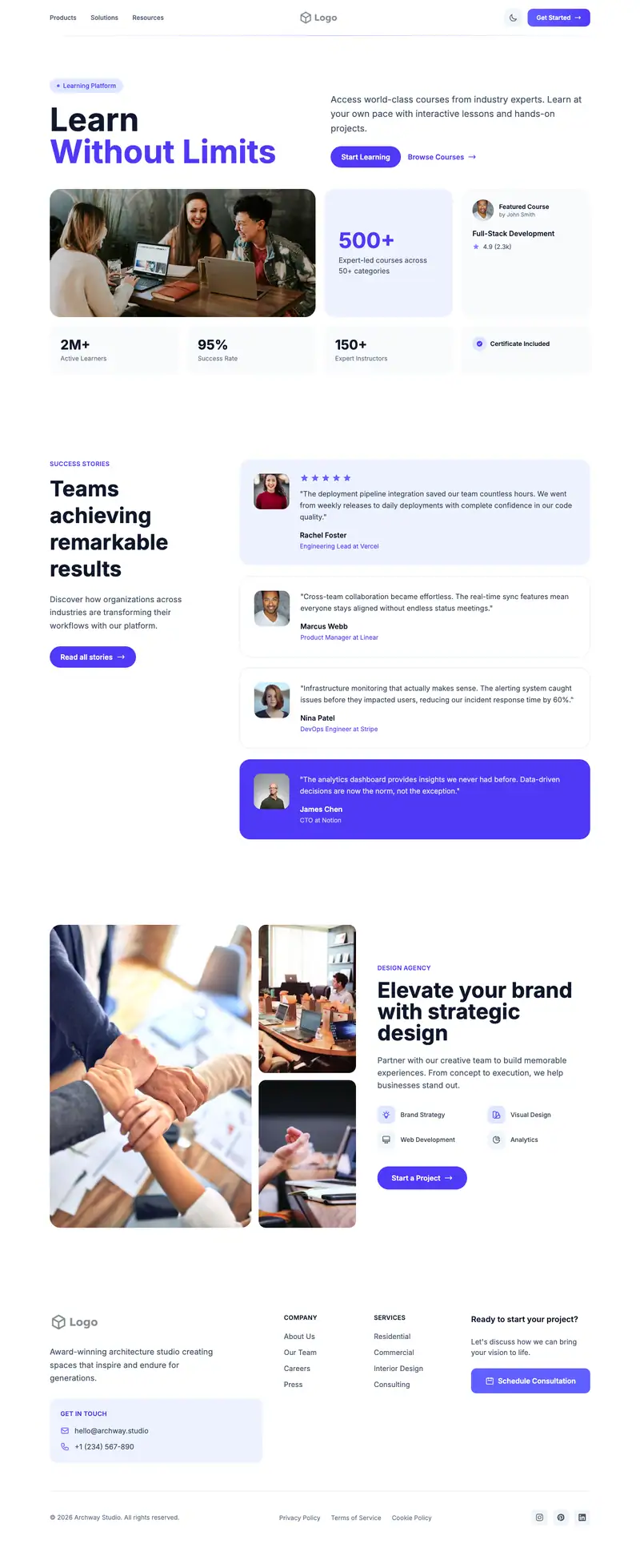 Humanitarian Aid website template preview