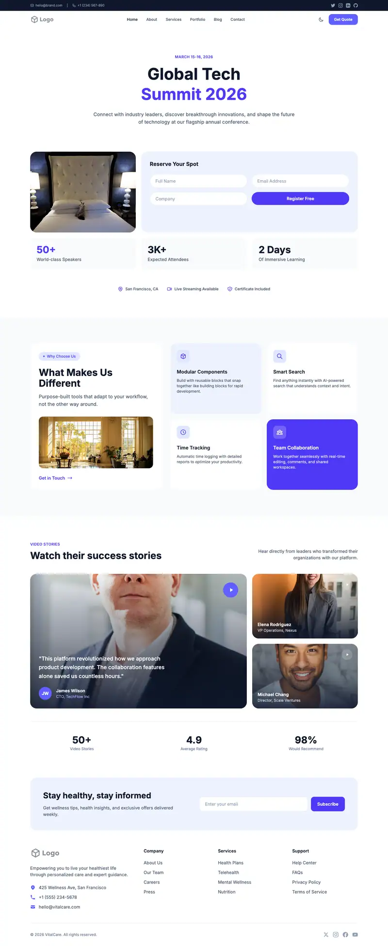 Luxury Pet Hotel website template preview