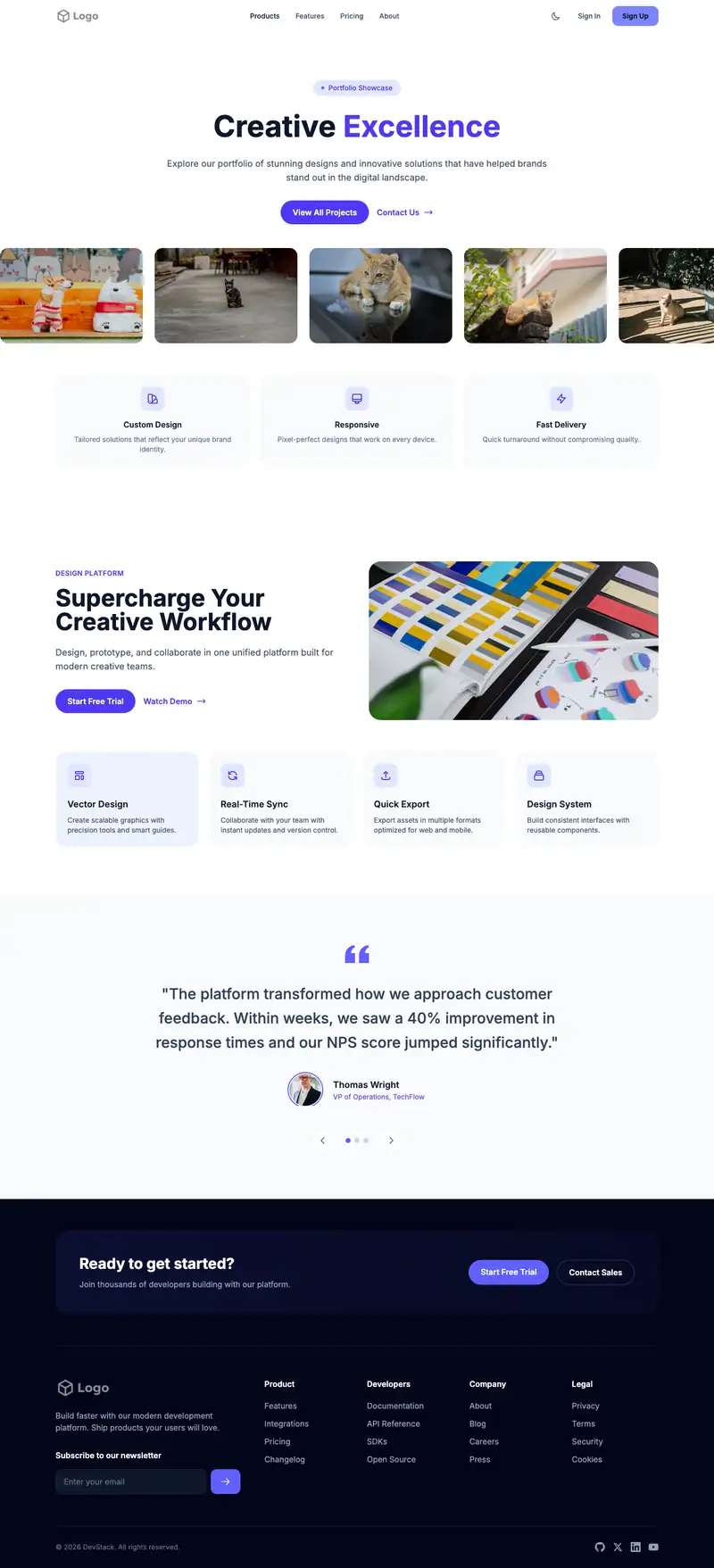 Pet Sitting Service website template preview