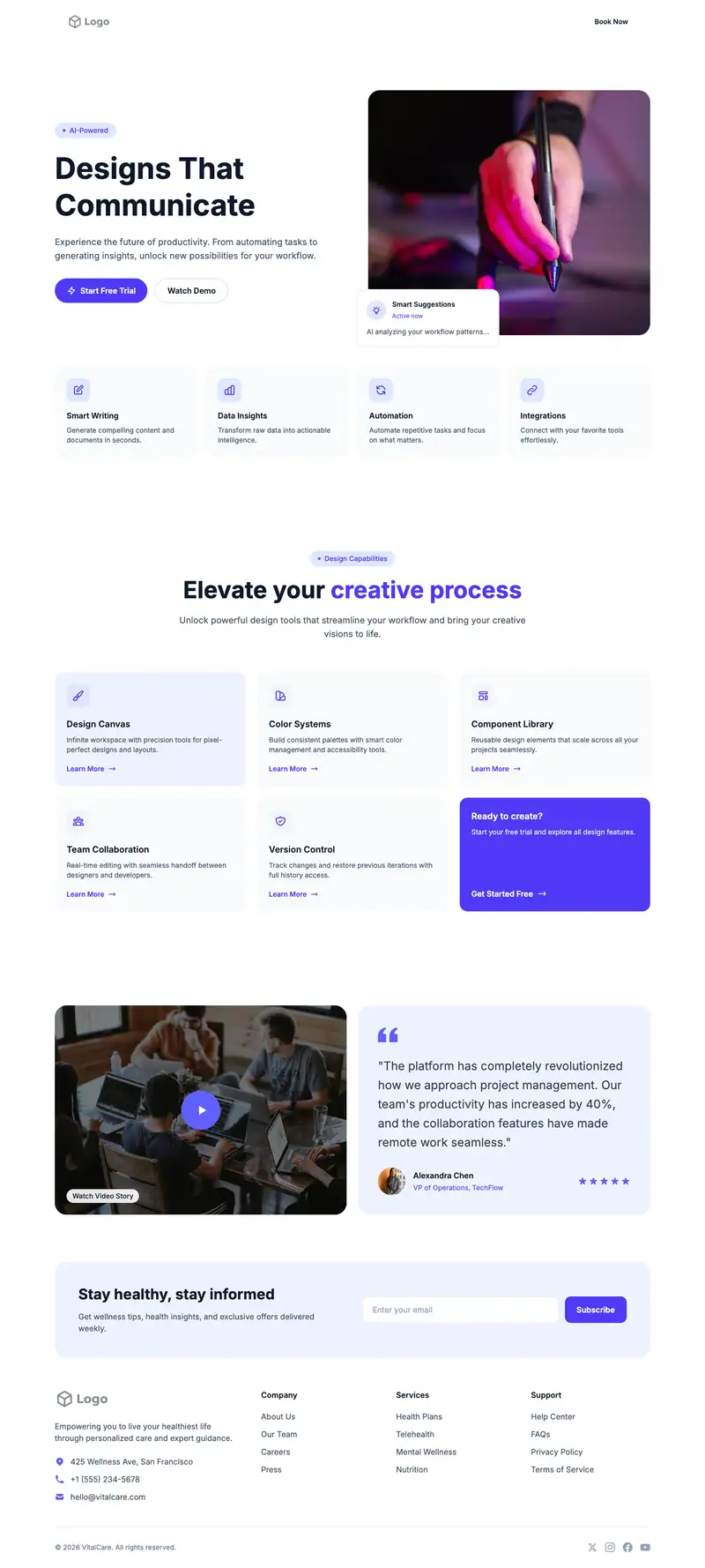 Graphic Designer Portfolio website template preview