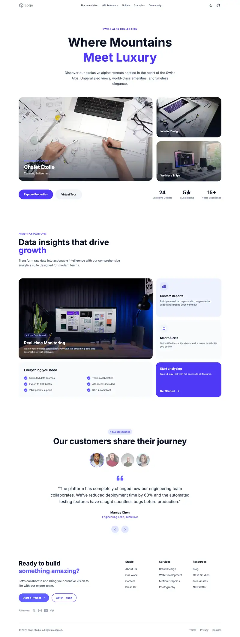 Web Designer Portfolio website template preview