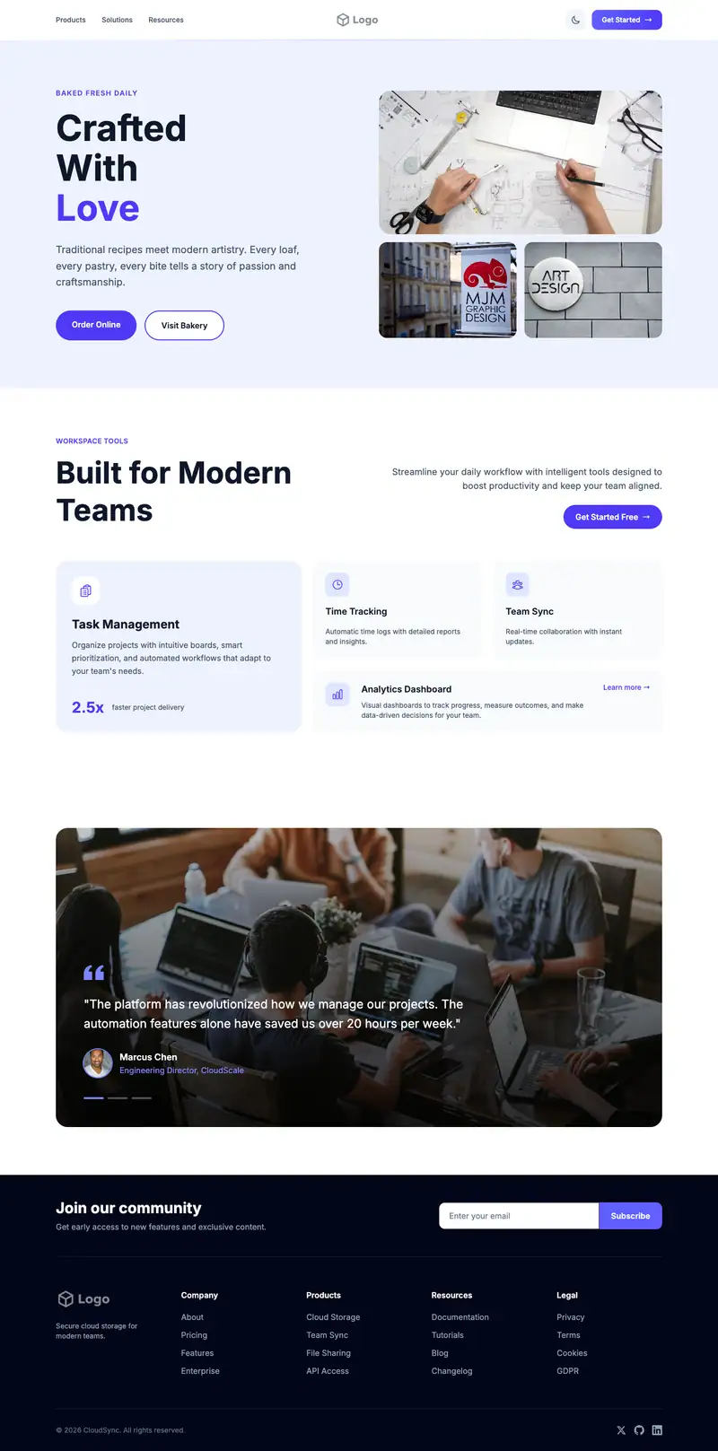 Illustrator Portfolio website template preview