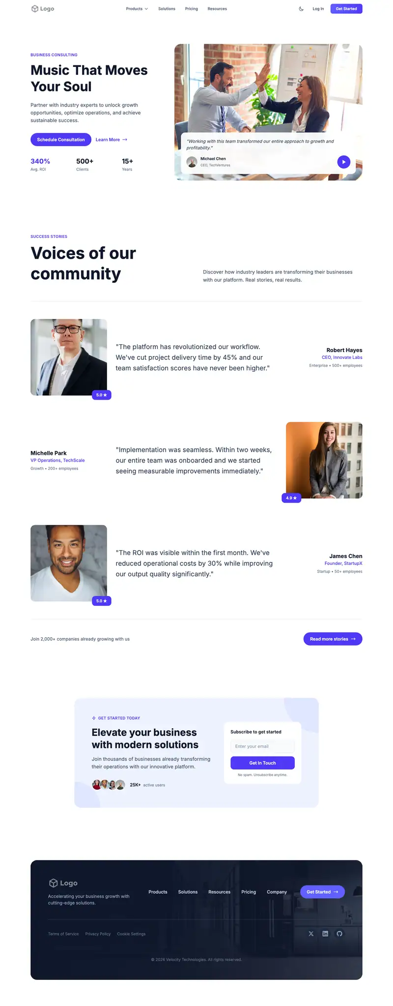 Music Artist Epk website template preview