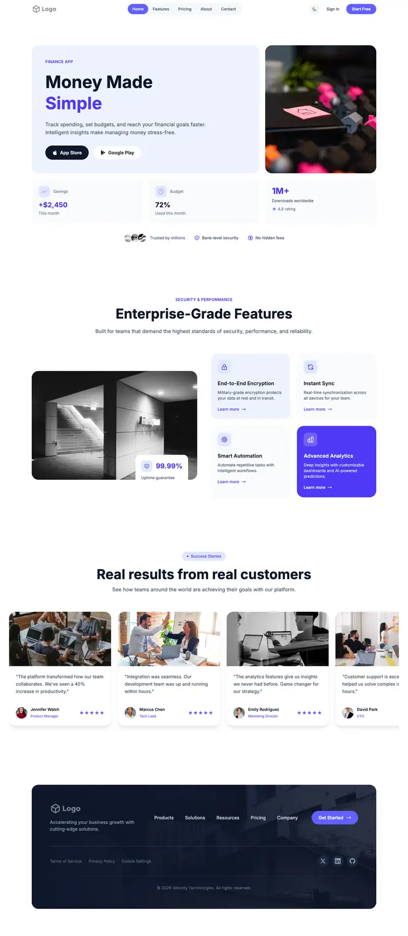 Architecture Portfolio website template preview