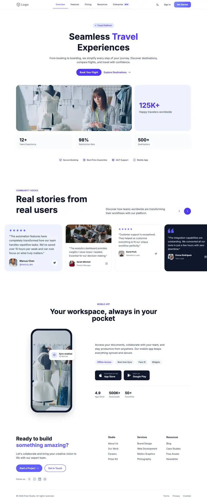 Fashion Designer website template preview