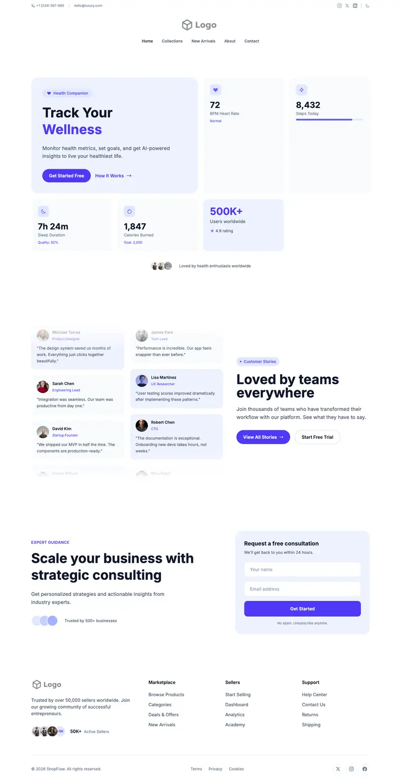Online Resume website template preview