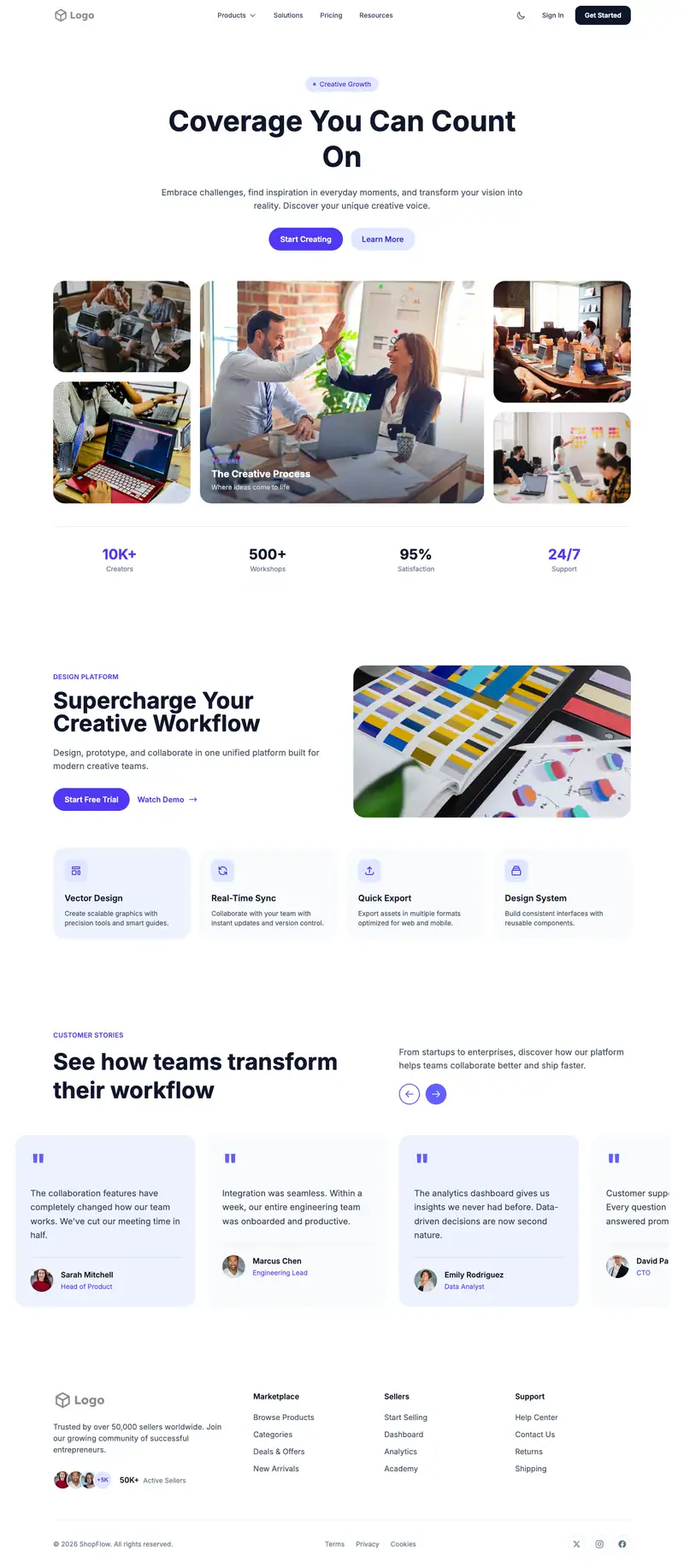 Auto Home Insurance website template preview