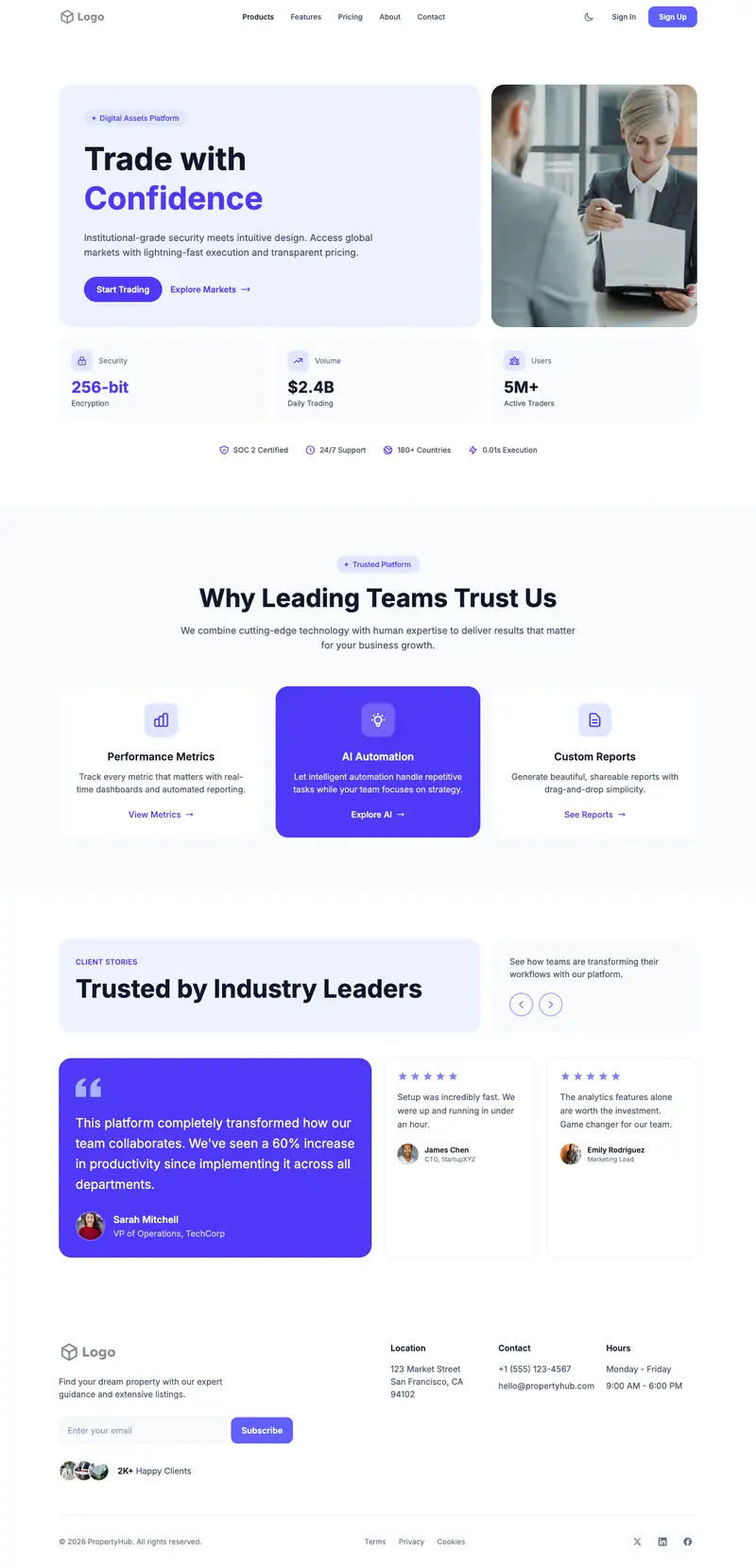 Credit Counseling website template preview