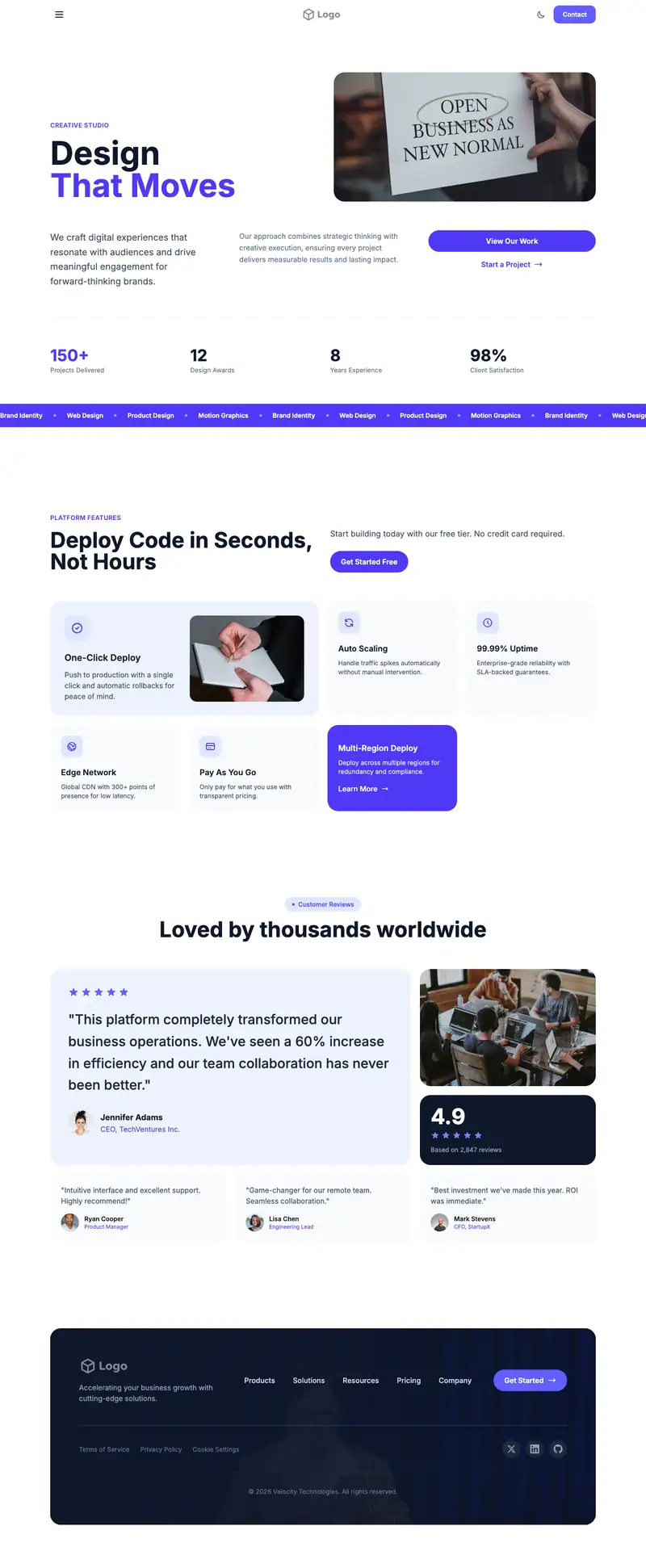 Notary Public website template preview