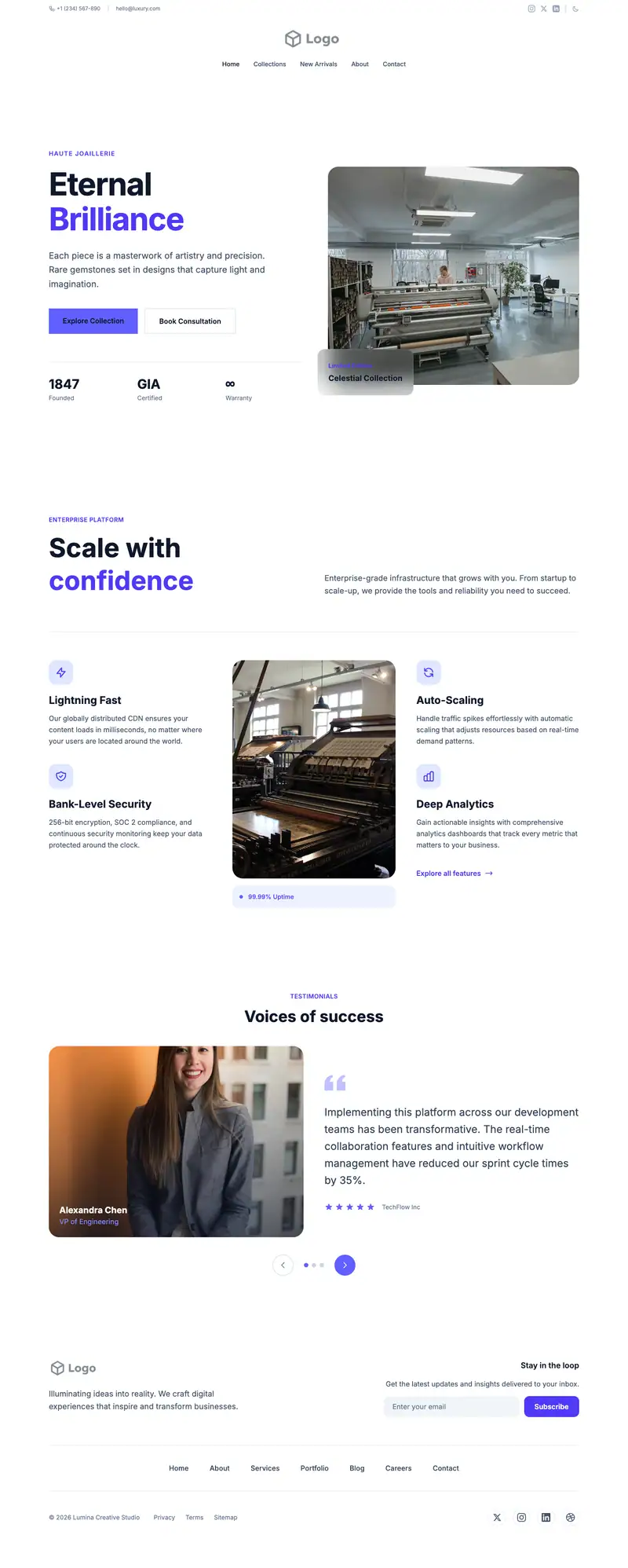 Print Shop website template preview