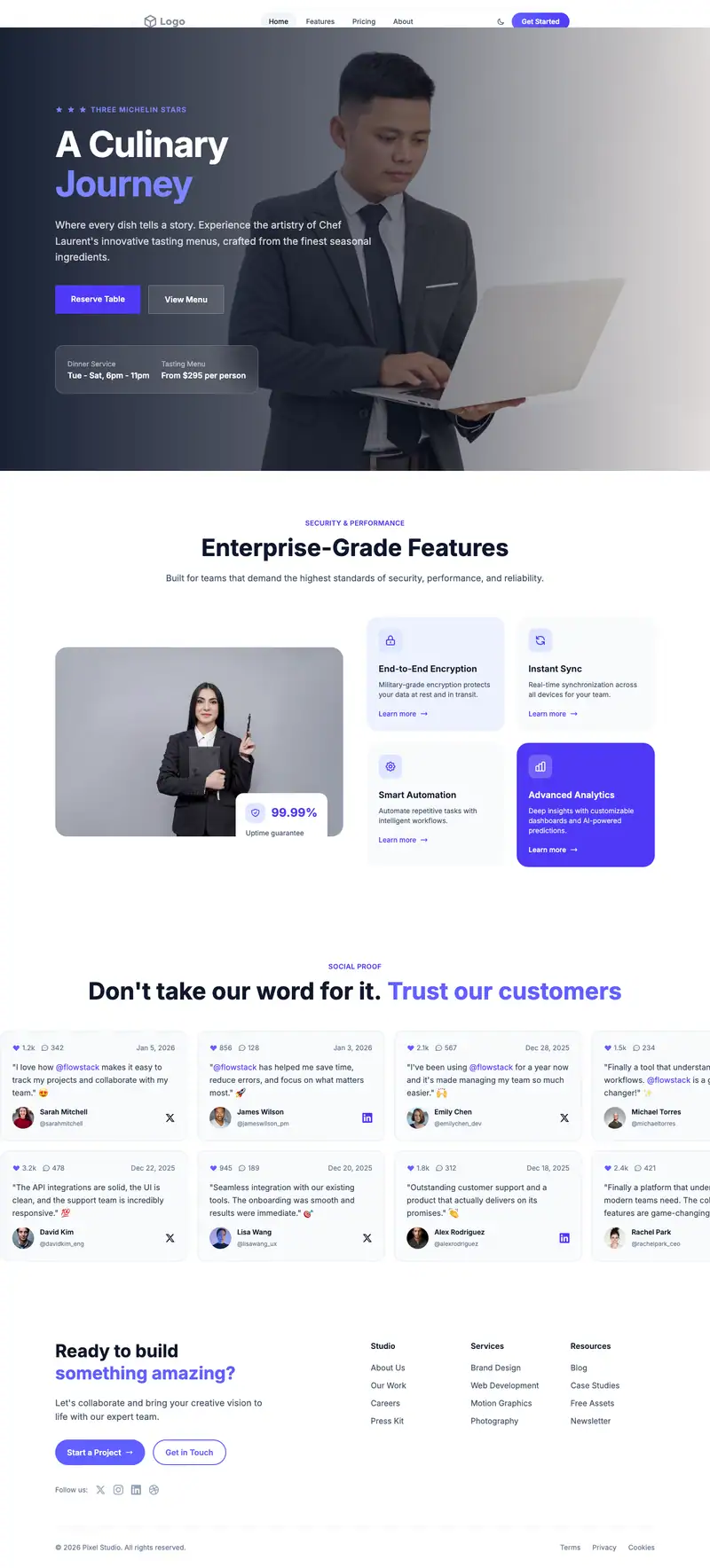 Background Check Service website template preview
