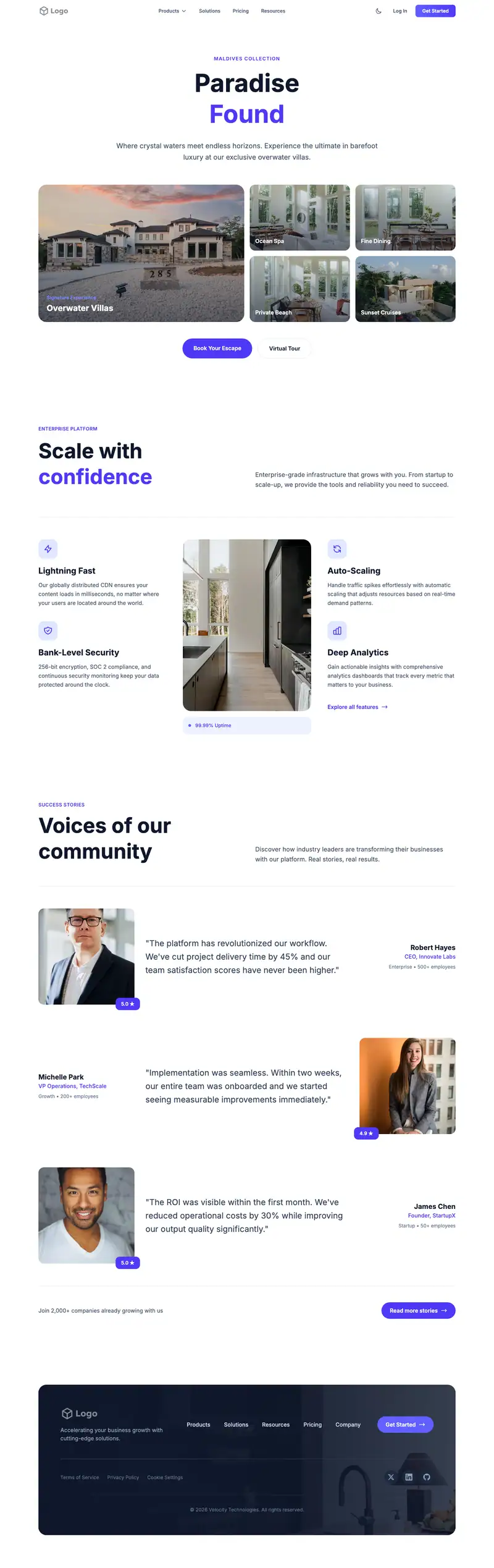 New Home Sales website template preview