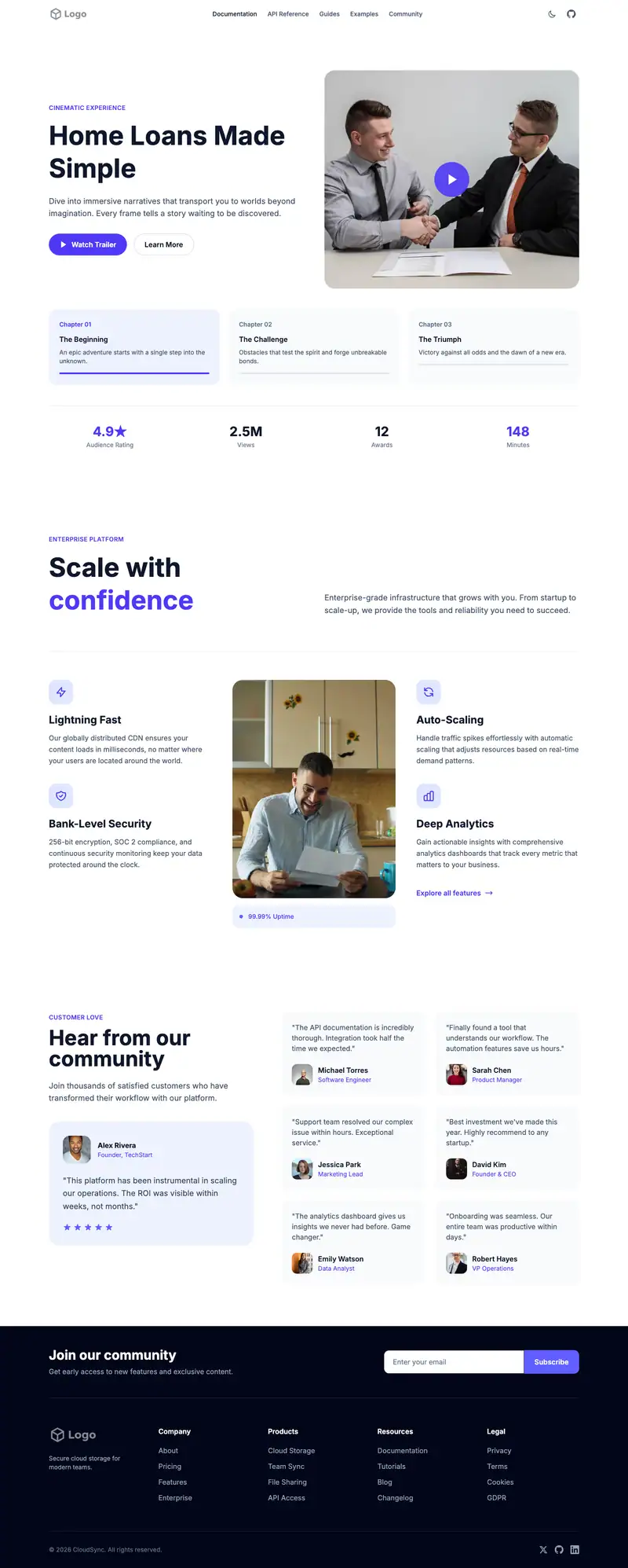 Mortgage Broker website template preview
