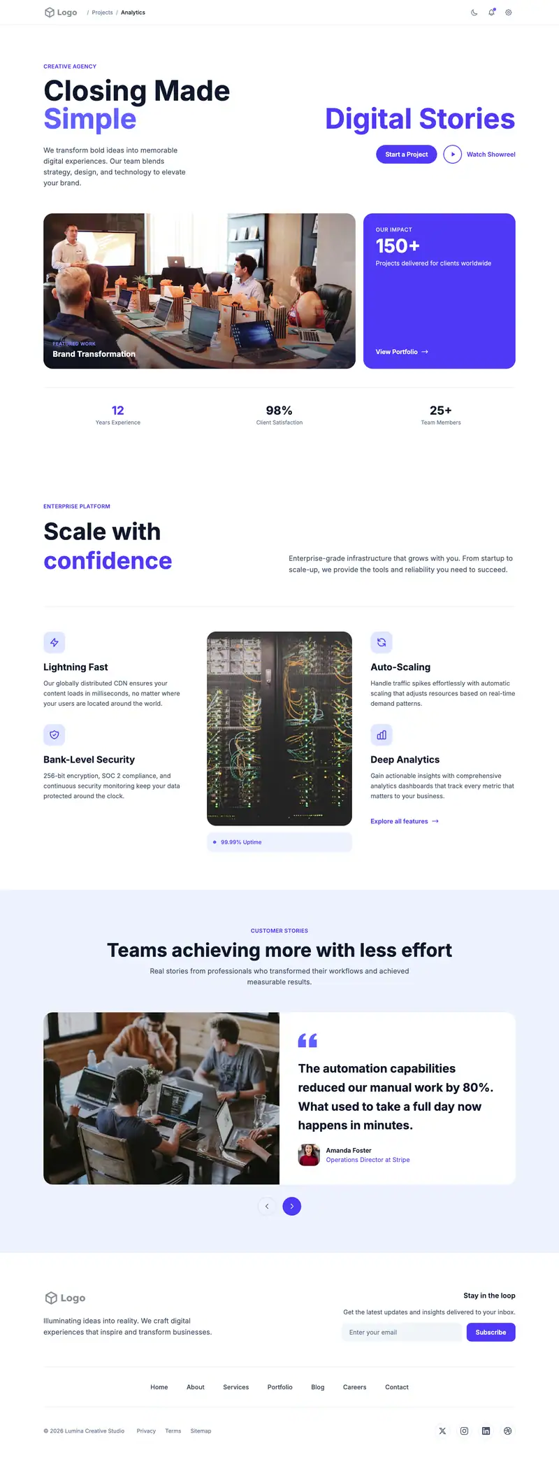 Title Company website template preview