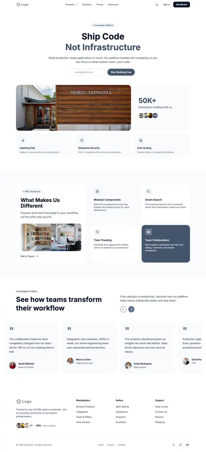 Commercial Interior Design website template preview