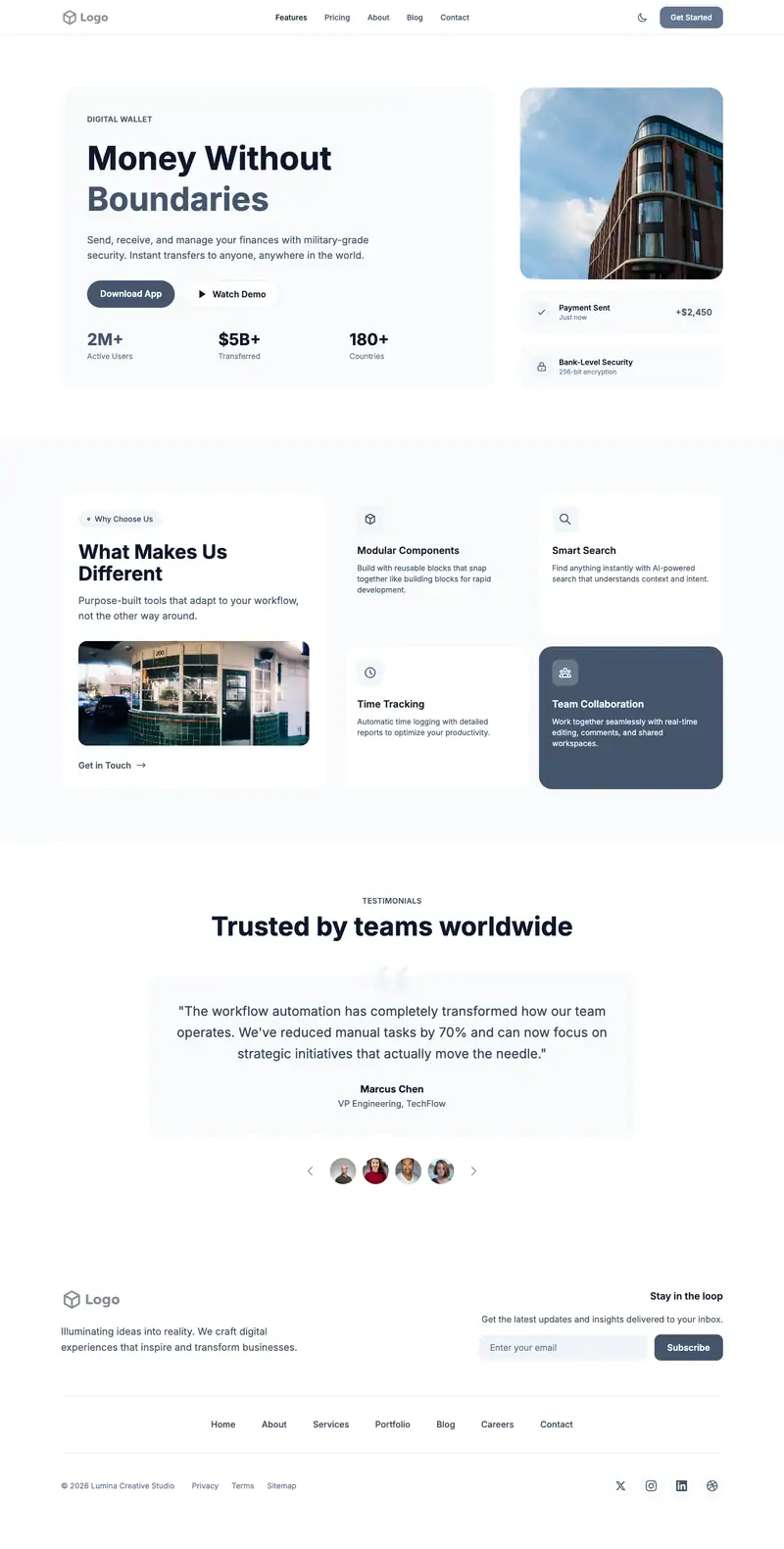 Commercial Architect website template preview