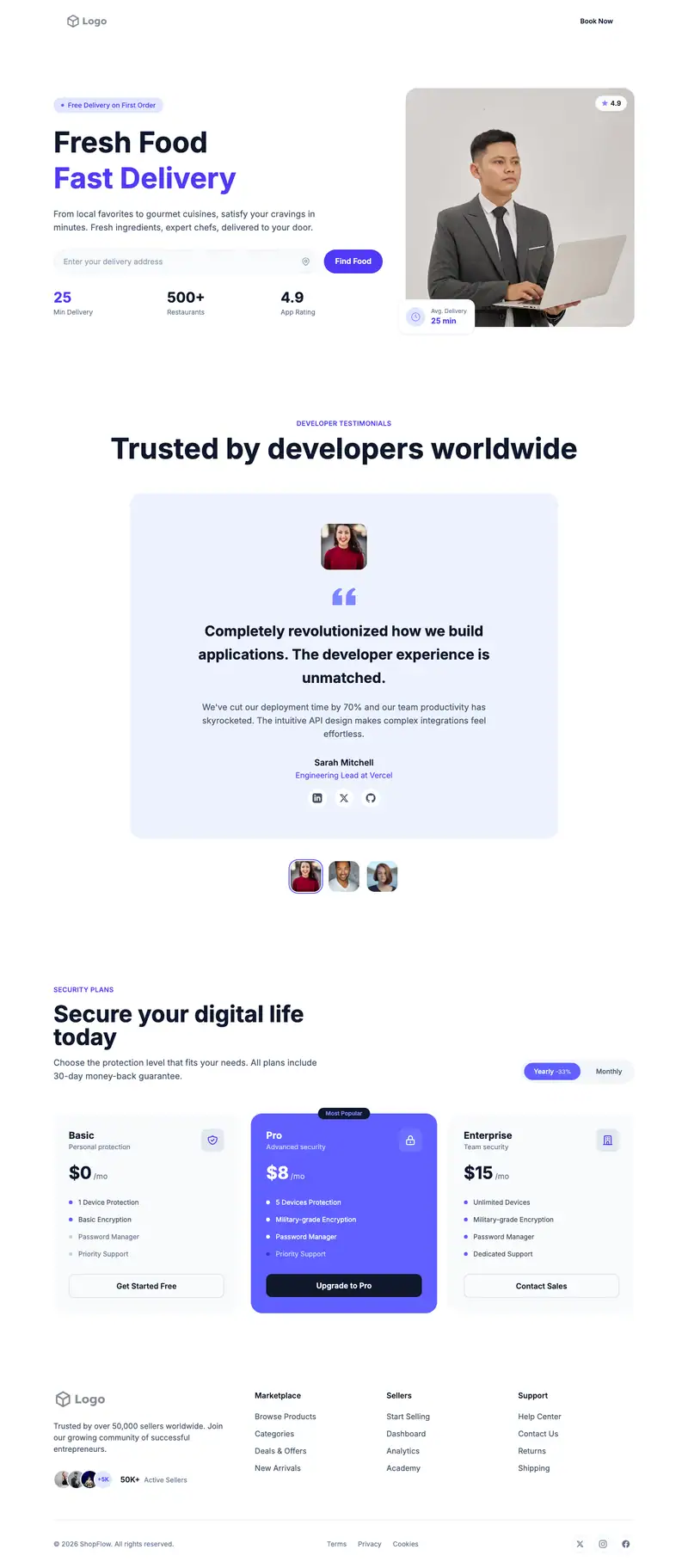 Adu Guest House Builder website template preview