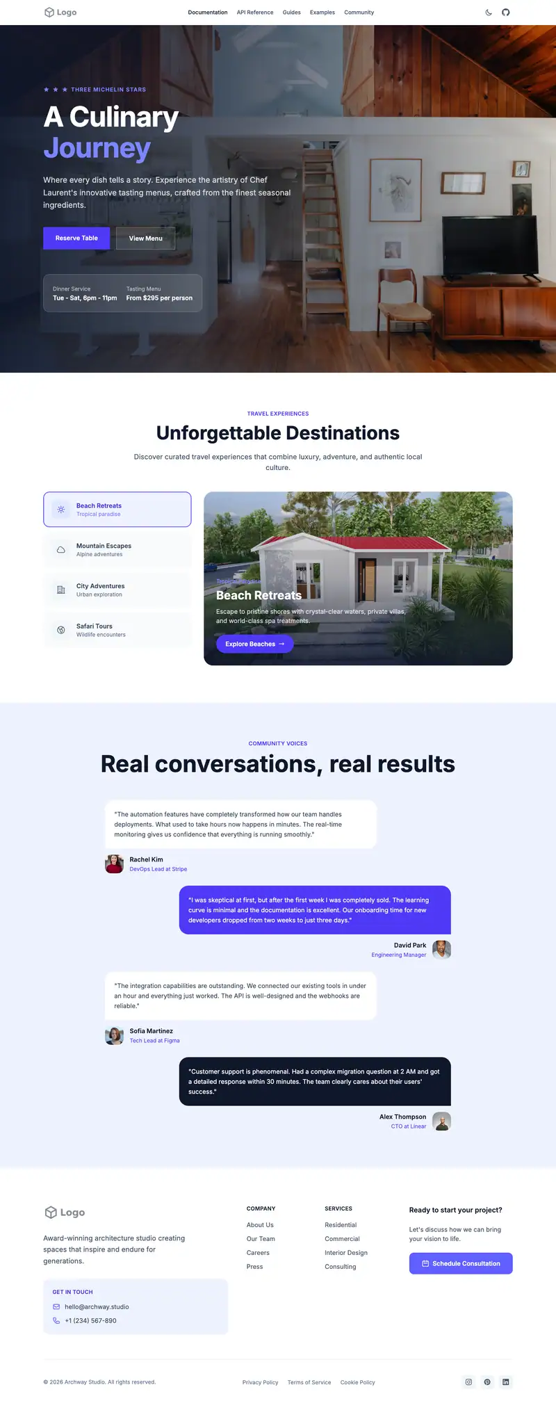 Tiny Home Builder website template preview