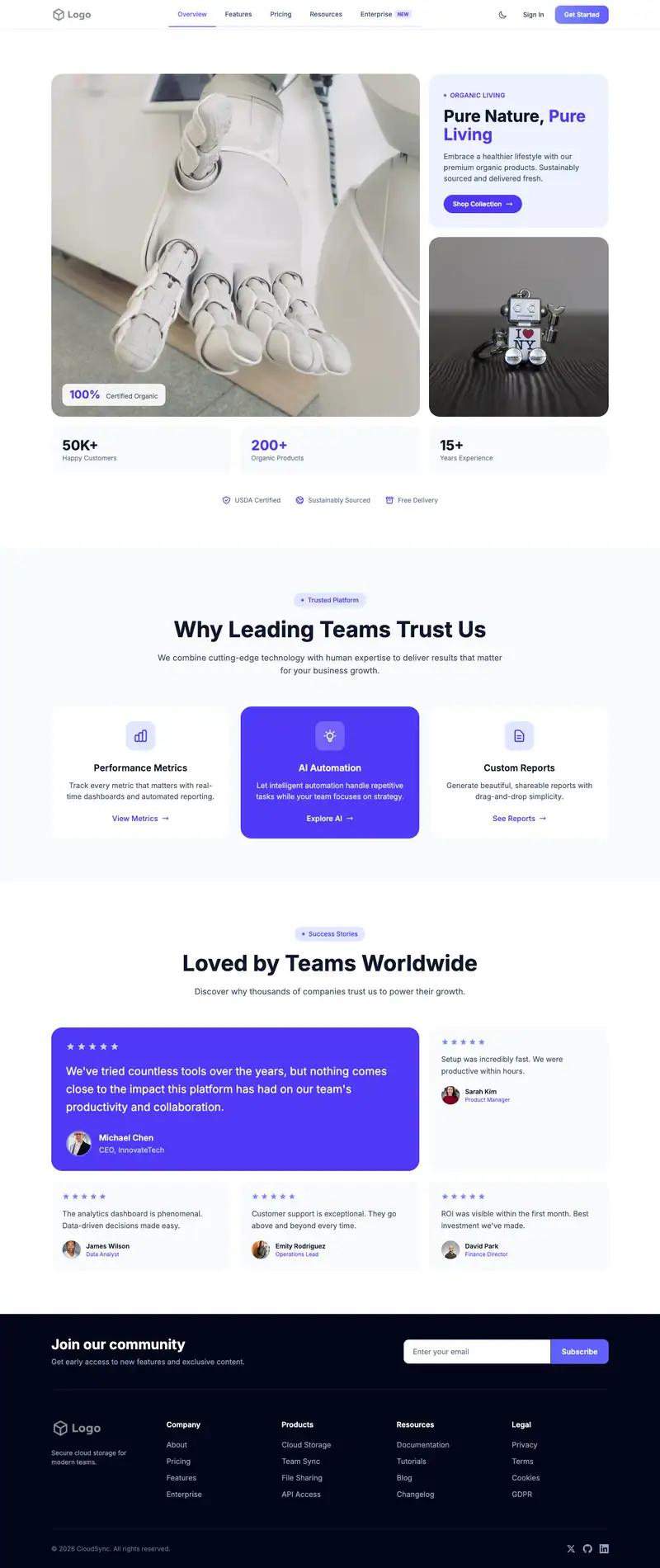 Personal Care Aide website template preview